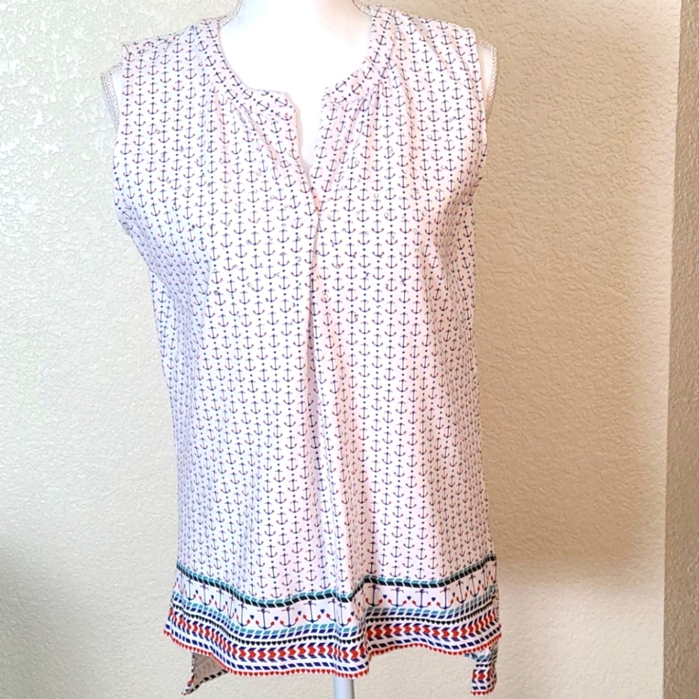 Princess Cruises patriotic top w/sparkles, M